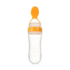 Safe Newborn Baby Feeding Bottle Toddler Silicone Squeeze Feeding Spoon Milk Bottle Baby Training Feeder Food Supplement